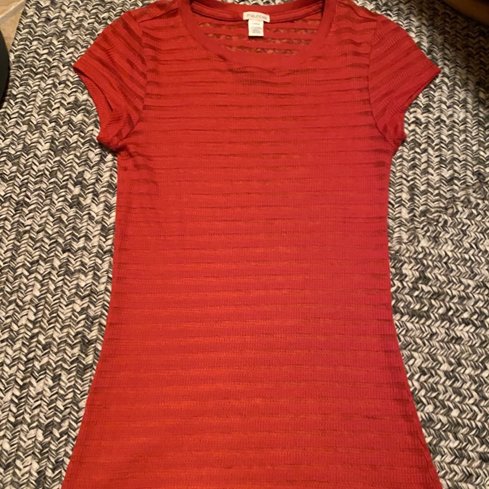 🔥3/$25 -Maurices sheer striped shirt